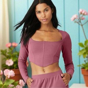 Alo Yoga Soft Sculpt Long Sleeve Top mars clay